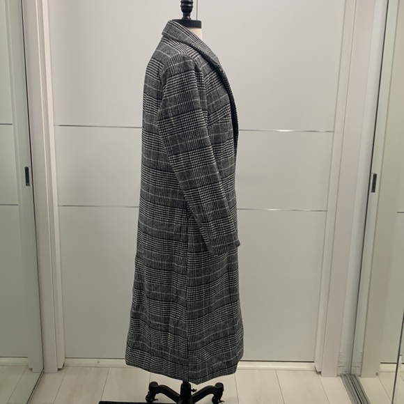Ellos NWT Wool-Blend Long Plaid Coat size 10 - Picture 4 of 16